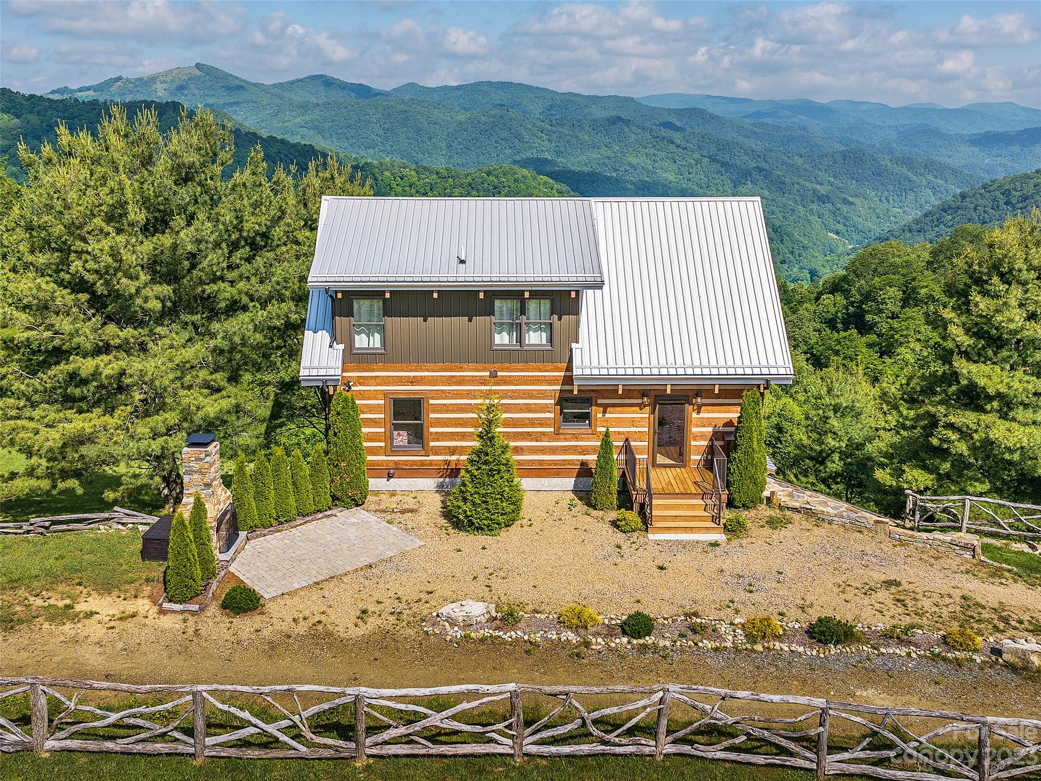 1038 Doggett Gap Road Hot Springs, NC 28743 - Photo 1 of 32 a view of a backyard with sitting area