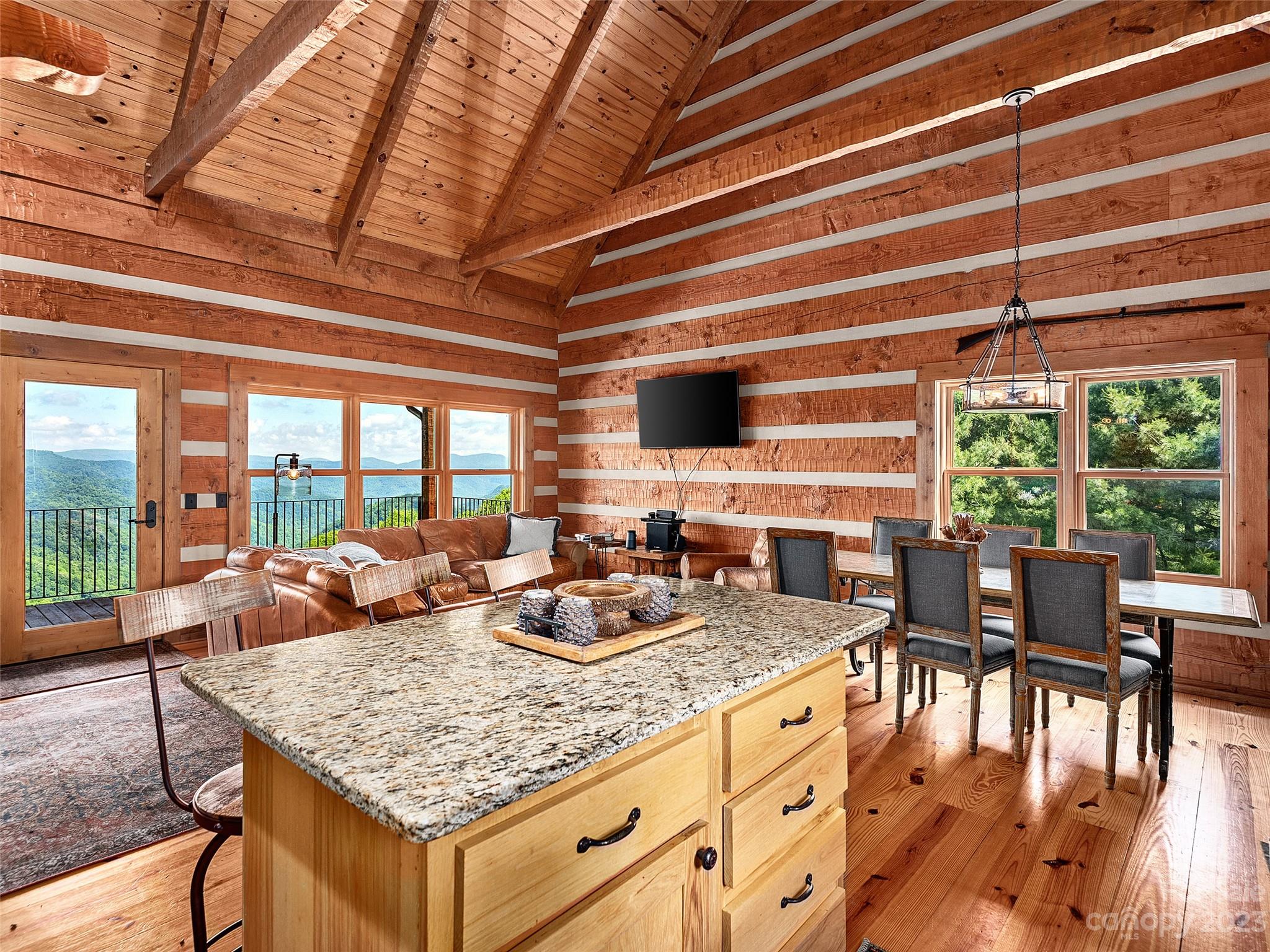 1038 Doggett Gap Road Hot Springs, NC 28743 - Photo 7 of 32 a kitchen with granite countertop lots of counter top space