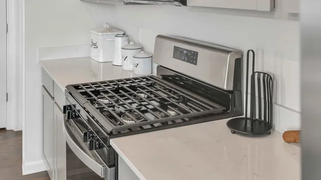 a close view of stove top oven