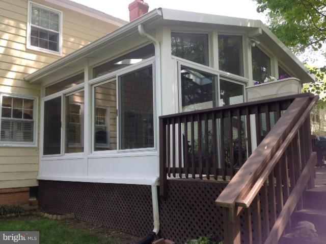 1317 Winding Waye Lane Silver Spring, MD 20902 - Photo 13 of 16 Sun Room with Deck