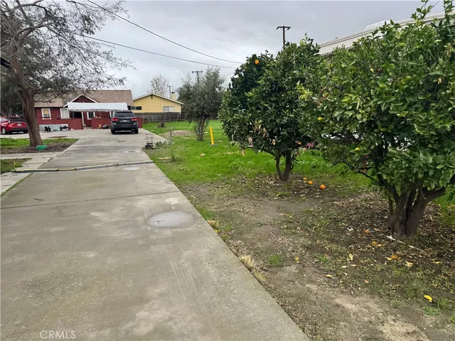 a view of a street with houses