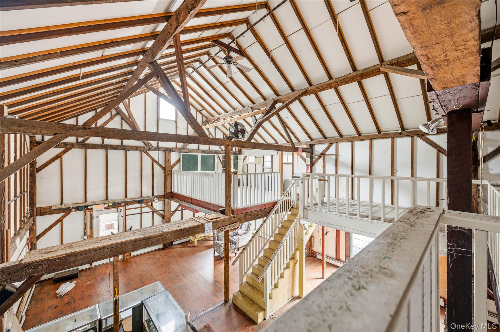 293 Highway 94 Warwick, NY 10990 - Photo 17 of 20 Miscellaneous room featuring vaulted ceiling and a ceiling fan