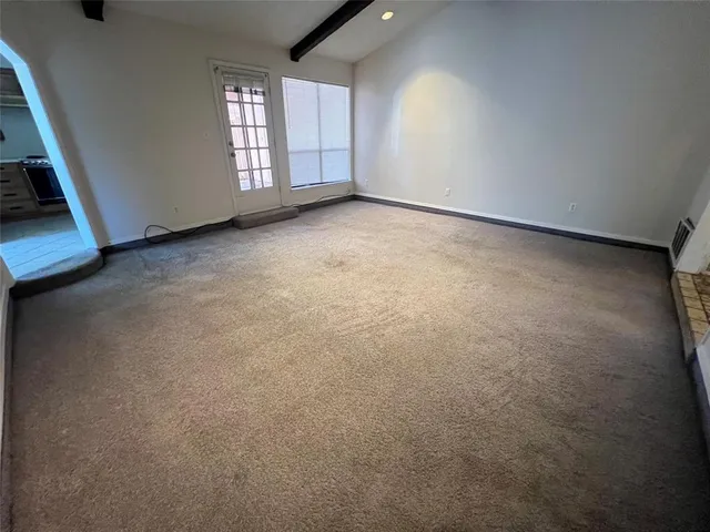 a view of an empty room