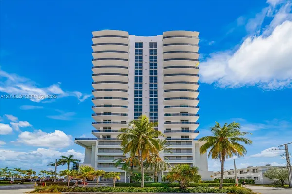 a front view of a multi story building