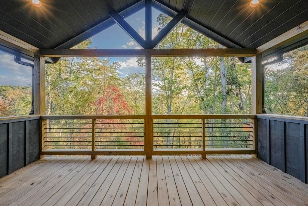 61 River Retreat Road Blue Ridge, GA 30513 - Photo 7 of 82 a view of outdoor space with wooden floor and outdoor space