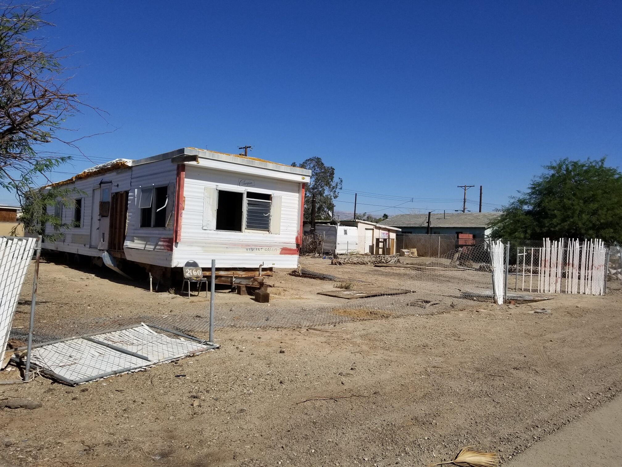 2160 3rd Street Bombay Beach, CA 92257 - Photo 3 of 5 a view of a house with a yard