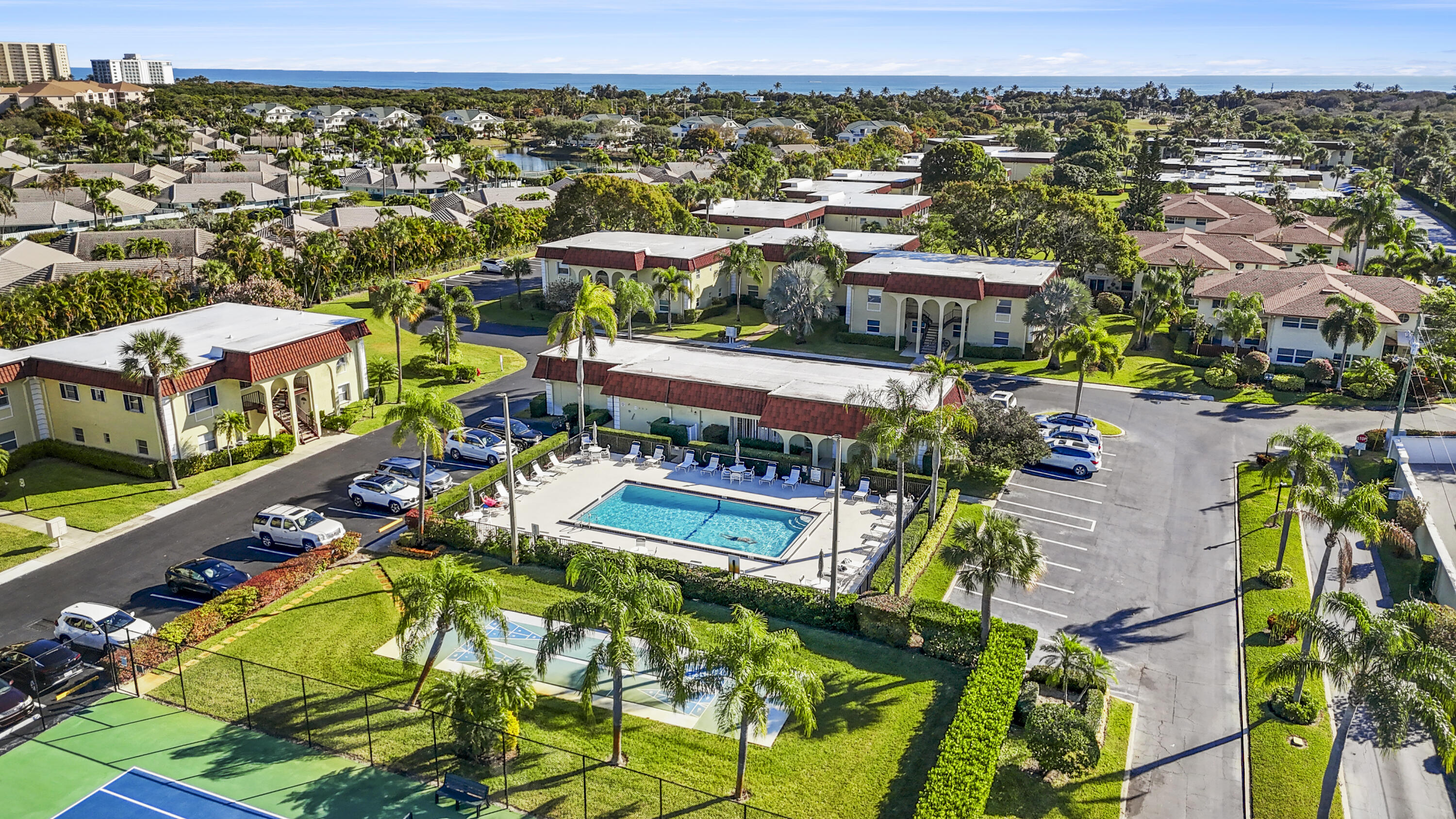 717 Highway 1, Unit 305 Jupiter, FL 33477 - Photo 38 of 51 an aerial view of a house with a swimming pool