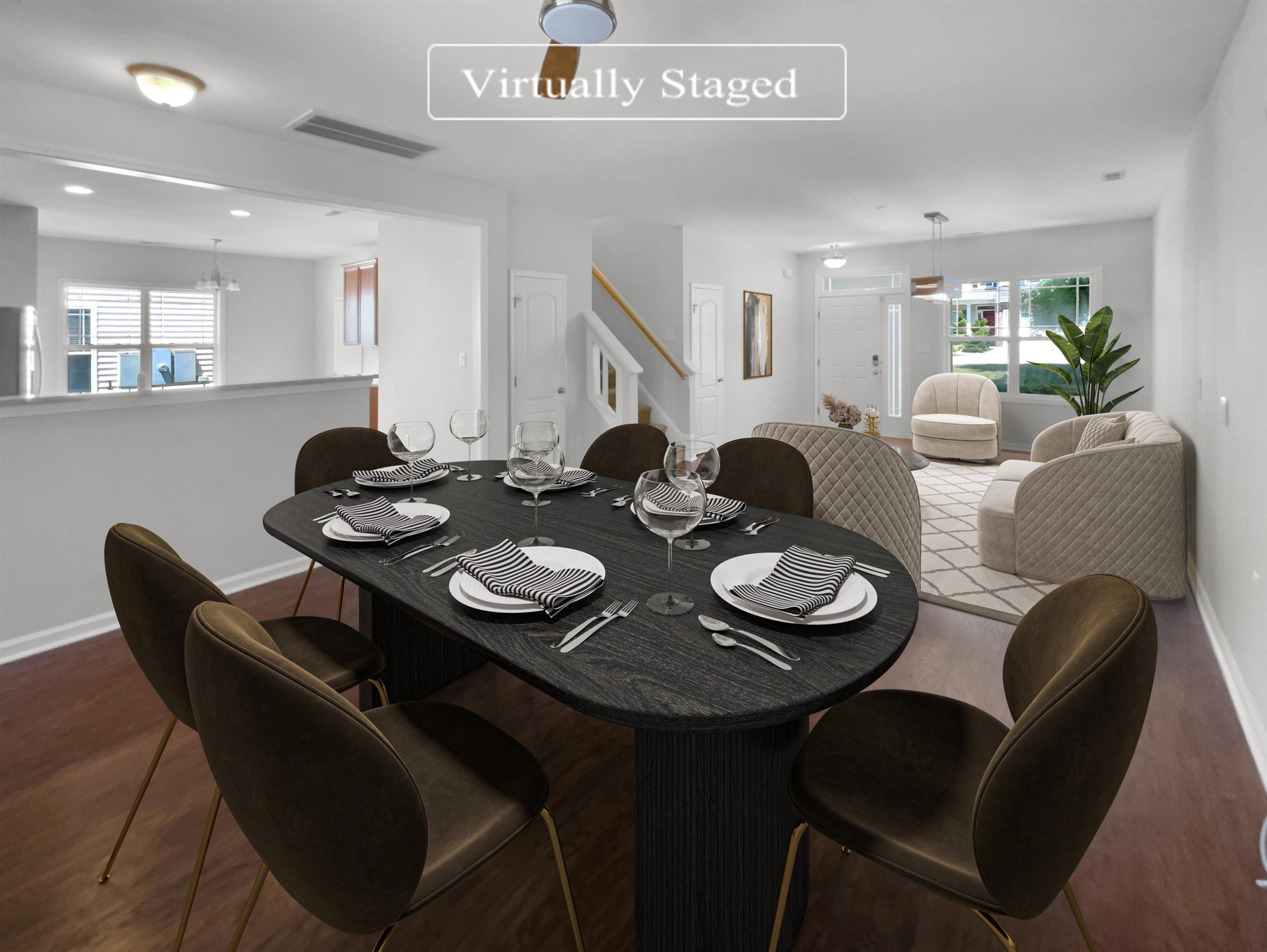 3154 Groveshire Drive Raleigh, NC 27616 - Photo 2 of 20 a dining room with furniture and wooden floor