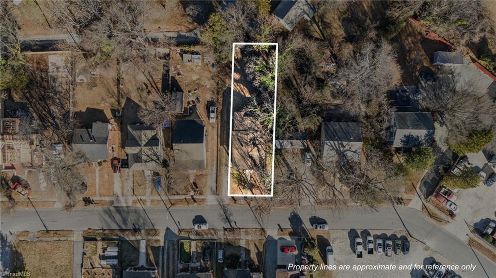 112 Briggs Place, Unit A & B High Point, NC 27262 - Photo 2 of 33 Overhead shot showing the approximate lot dimensions.