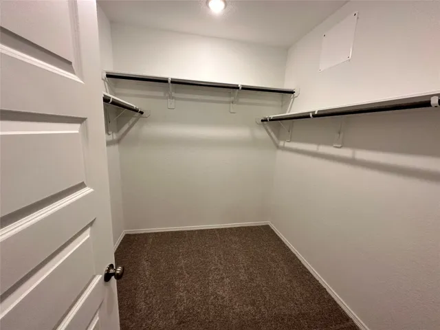 a close view of closet
