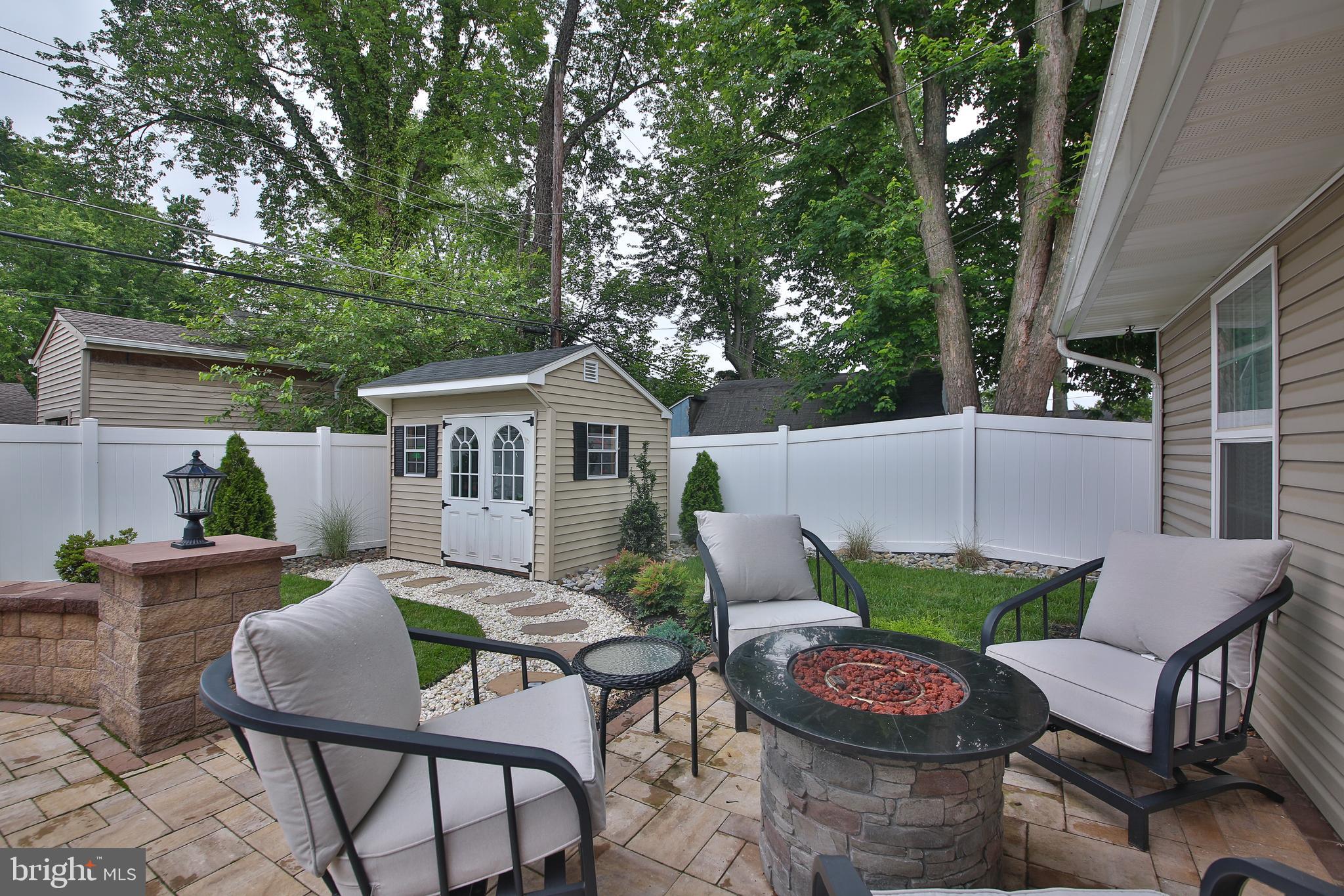 40 Greenbriar Road Levittown, PA 19057 - Photo 25 of 29 a view of a patio with furniture and a yard