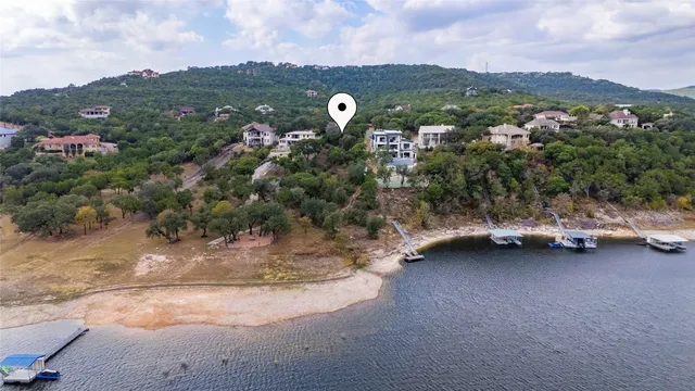 a view of a city with mountain