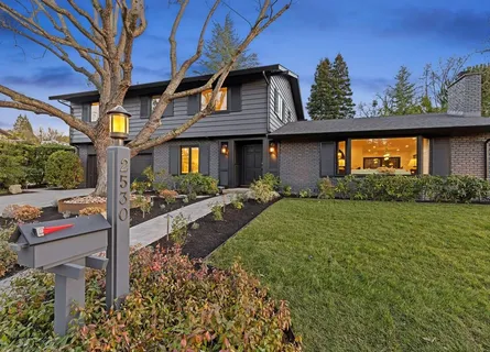 a front view of a house