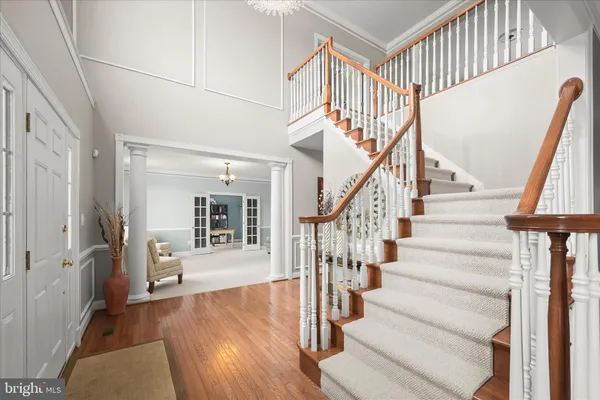 a kitchen with lots of counter top space and dining table