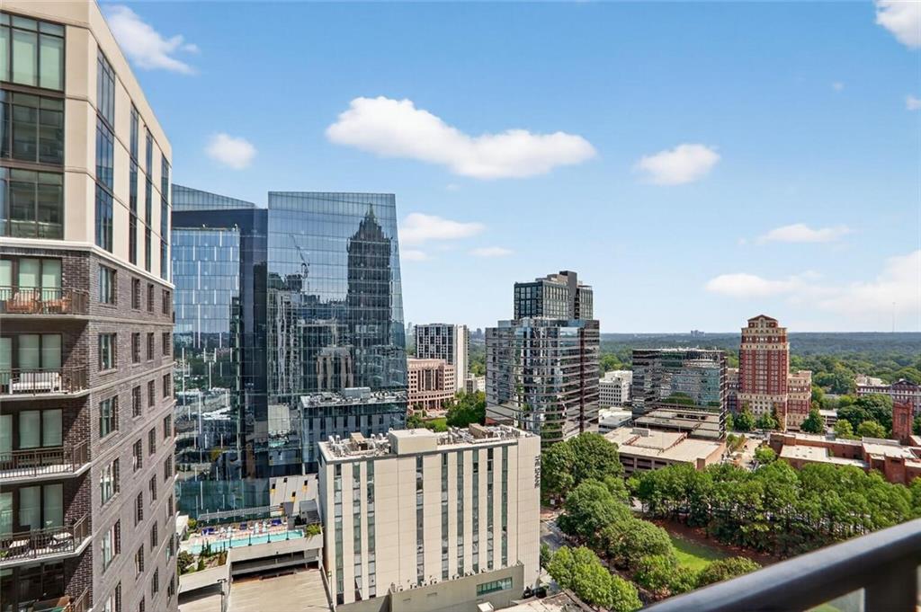 1280 West Peachtree Street Northwest, Unit 3014 Atlanta, GA 30309 - Photo 14 of 33 a view of city from a balcony