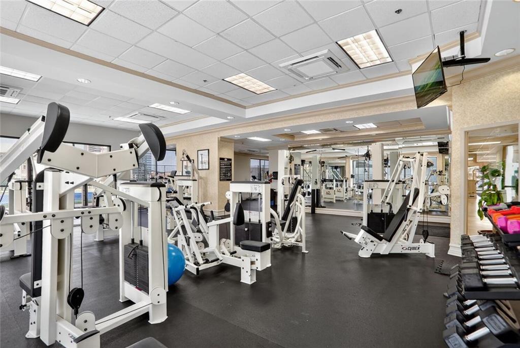 1280 West Peachtree Street Northwest, Unit 3014 Atlanta, GA 30309 - Photo 31 of 33 a view of a room with gym equipment