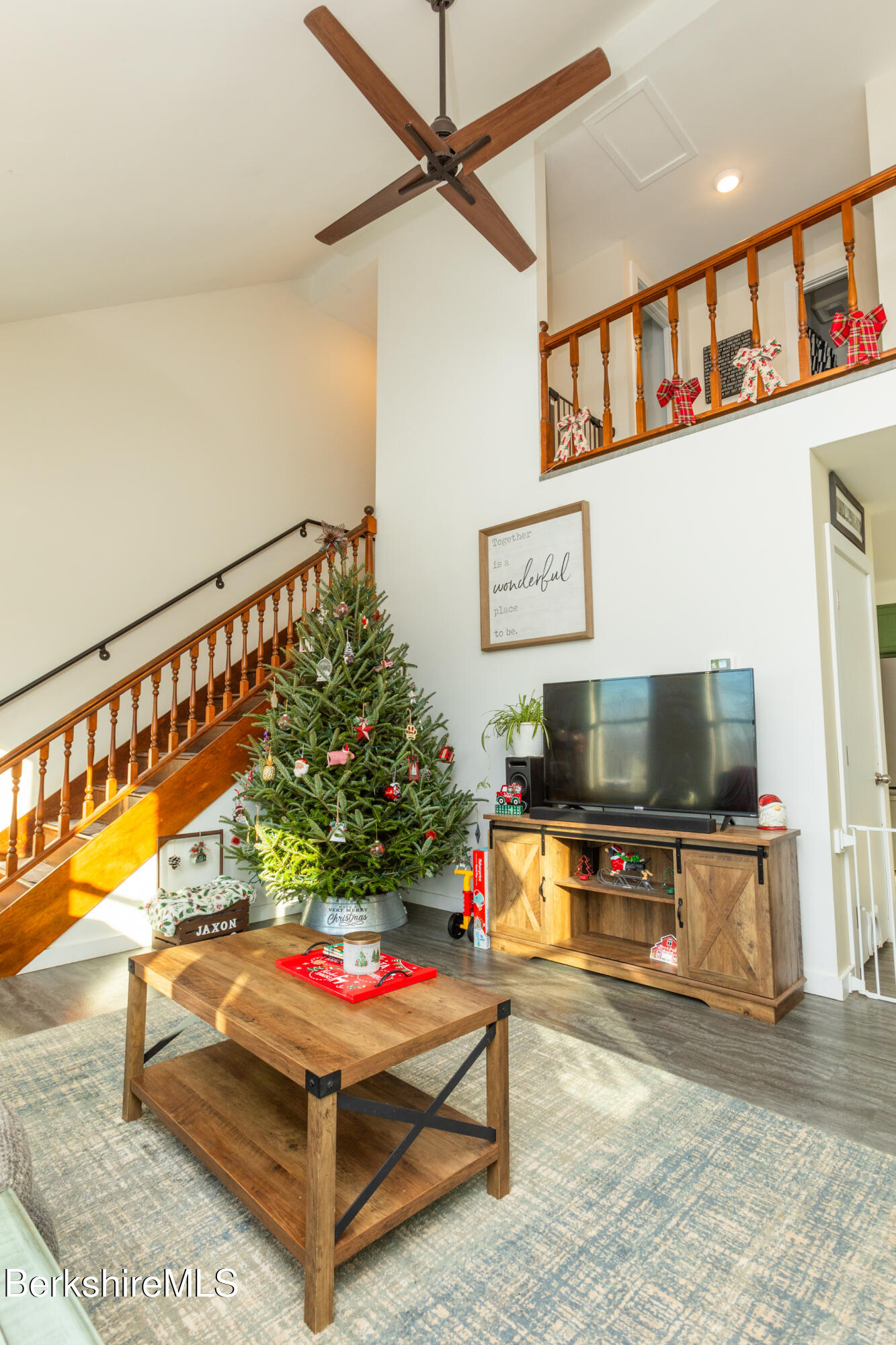 162 North Hoosac Road Williamstown, MA 01267 - Photo 16 of 37 a living room with furniture and a flat screen tv