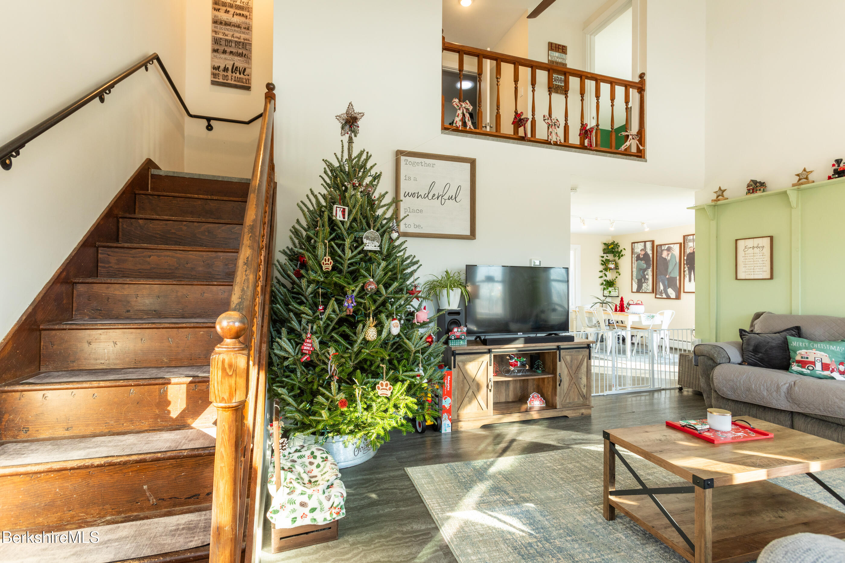 162 North Hoosac Road Williamstown, MA 01267 - Photo 17 of 37 a living room with furniture and a flat screen tv