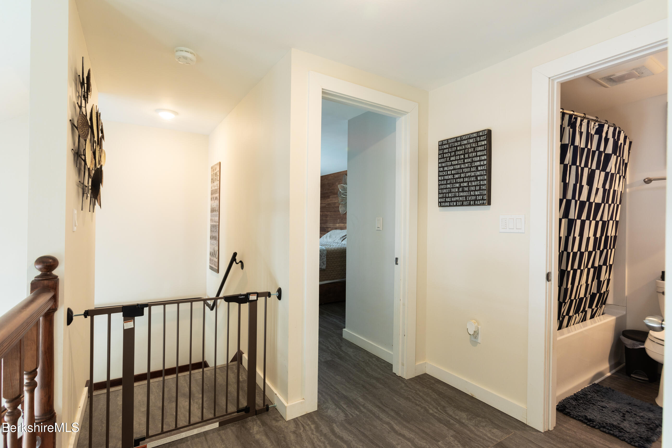 162 North Hoosac Road Williamstown, MA 01267 - Photo 24 of 37 a view of hallway with stairs and wooden floor