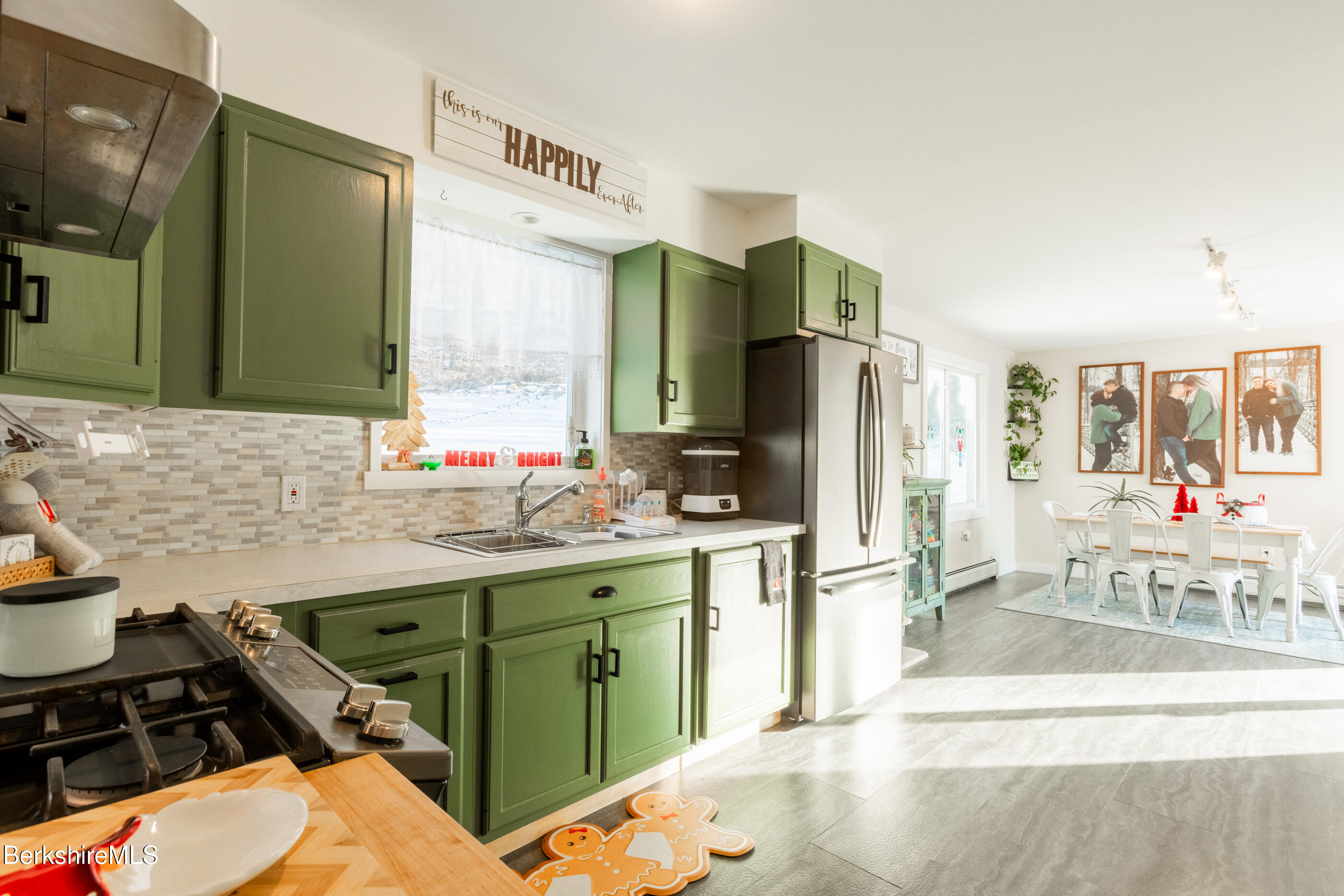 162 North Hoosac Road Williamstown, MA 01267 - Photo 9 of 37 a kitchen with a refrigerator and a sink