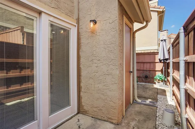 a view of a pathway of a building