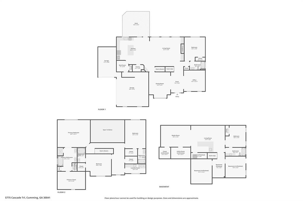 5775 Cascade Trail Cumming, GA 30040 - Photo 49 of 49 a picture of floor plan