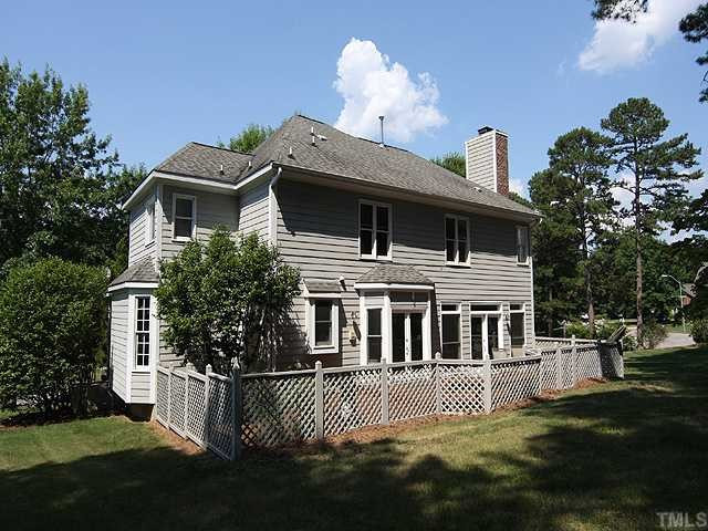 8905 Wildwood Links Raleigh, NC 27613 - Photo 11 of 11 Back of Home. Large 12x30 Deck is great for entertaining. Back Yard