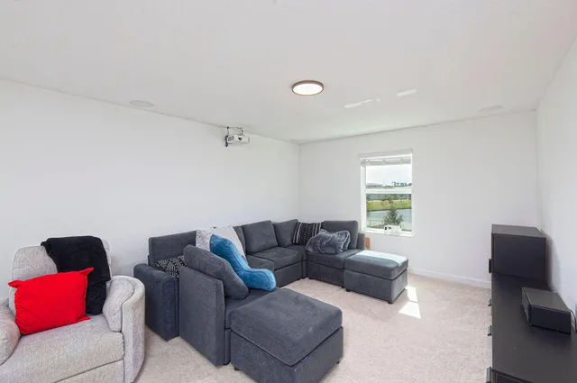 a bathroom with a sink a double vanity and a mirror