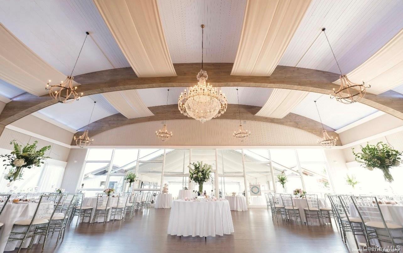 231 Dune Road, Unit 905 Westhampton Beach, NY 11978 - Photo 13 of 24 Catering Room beam ceiling