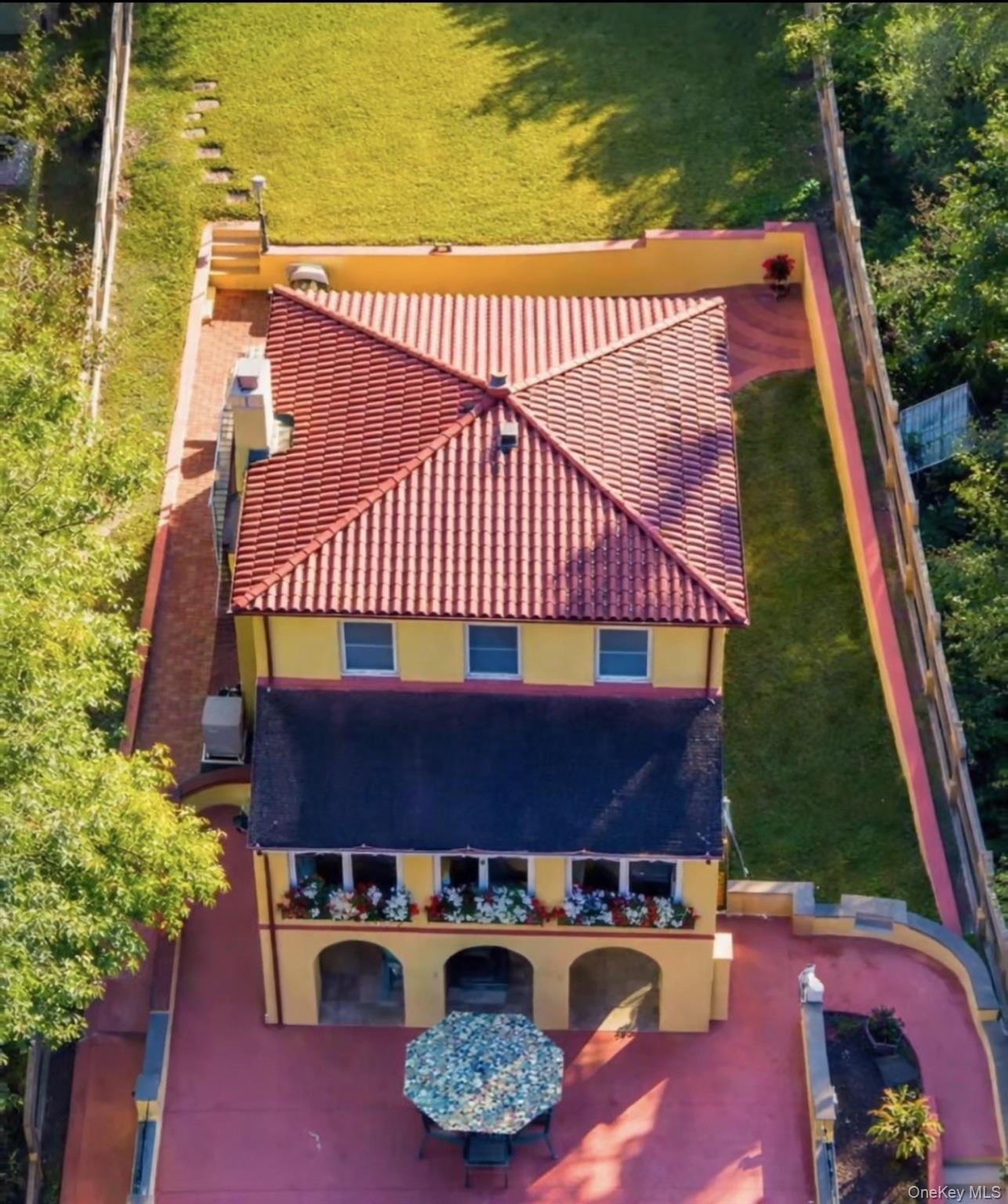 126 Cove Road Oyster Bay, NY 11771 - Photo 38 of 42 ariel shot showing massive front patio with water views