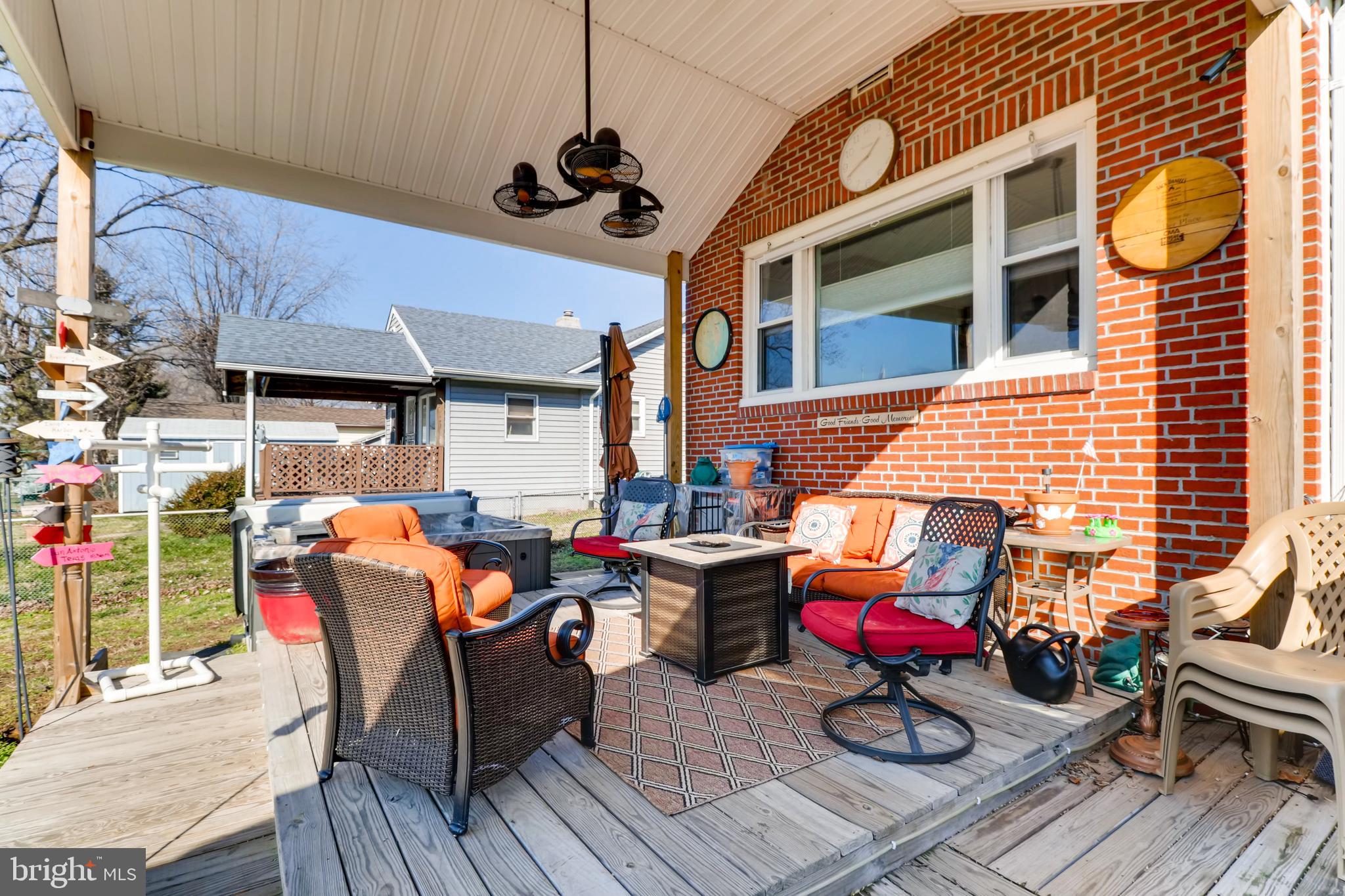 8211 Shore Road Baltimore, MD 21222 - Photo 23 of 46 Covered deck w/hot tub