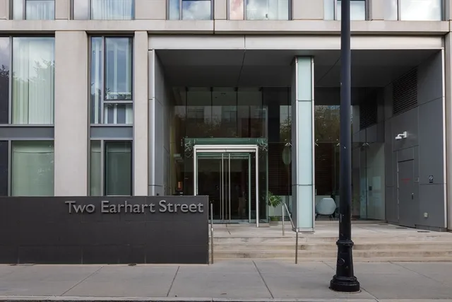 a view of entrance front of the building