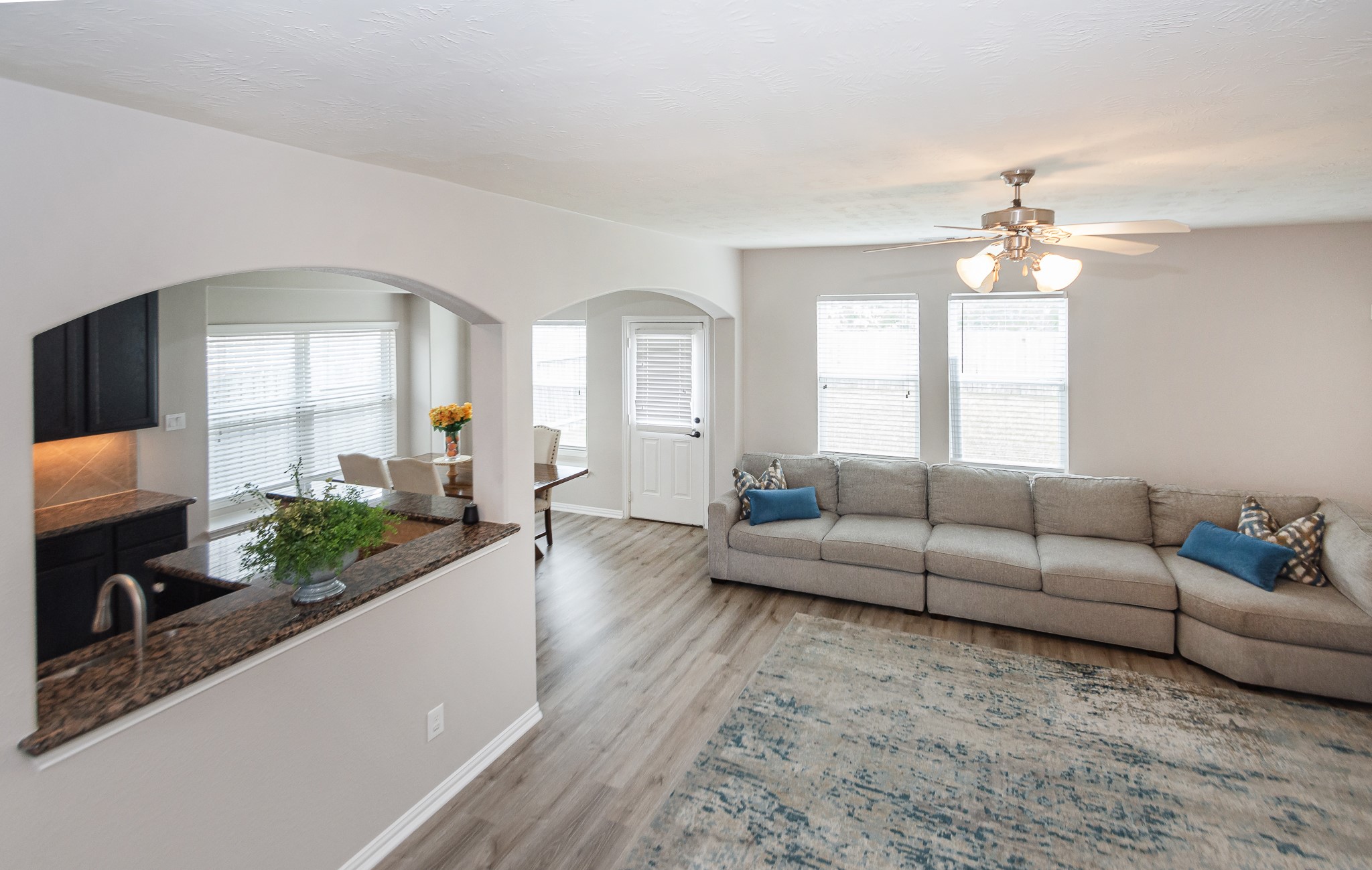 4907 Applewood Crest Lane Rosharon, TX 77583 - Photo 14 of 36 a living room with furniture and a large window