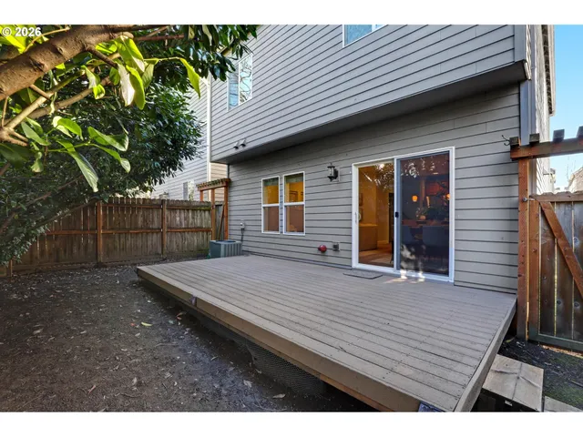 a backyard of a house