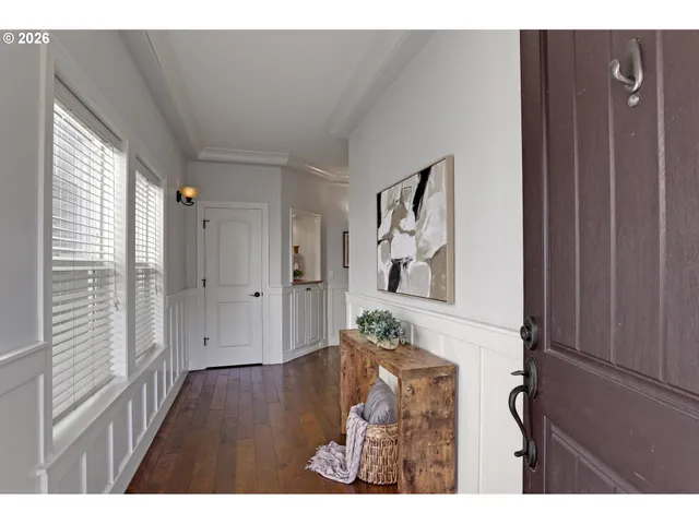 a view interior of a house with wooden floor