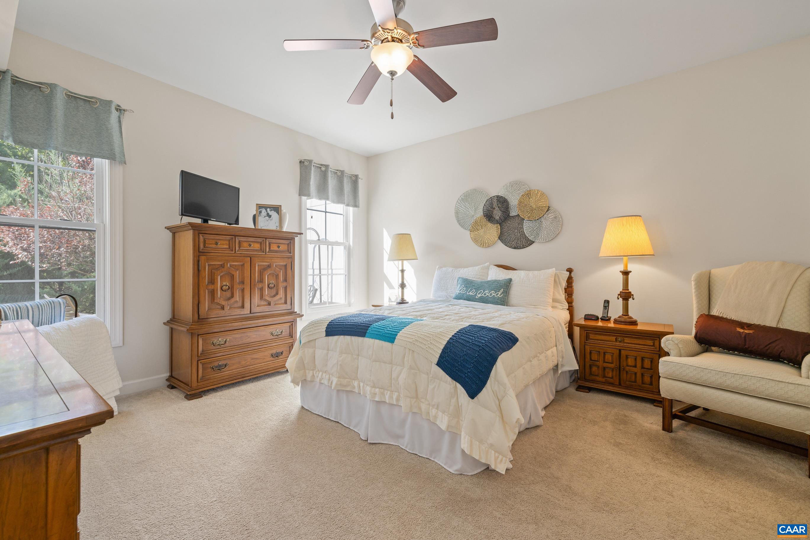 72 Spruce Drive Palmyra, VA 22963 - Photo 29 of 42 a bedroom with furniture and a flat screen tv
