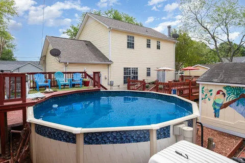 a view of outdoor space yard and deck