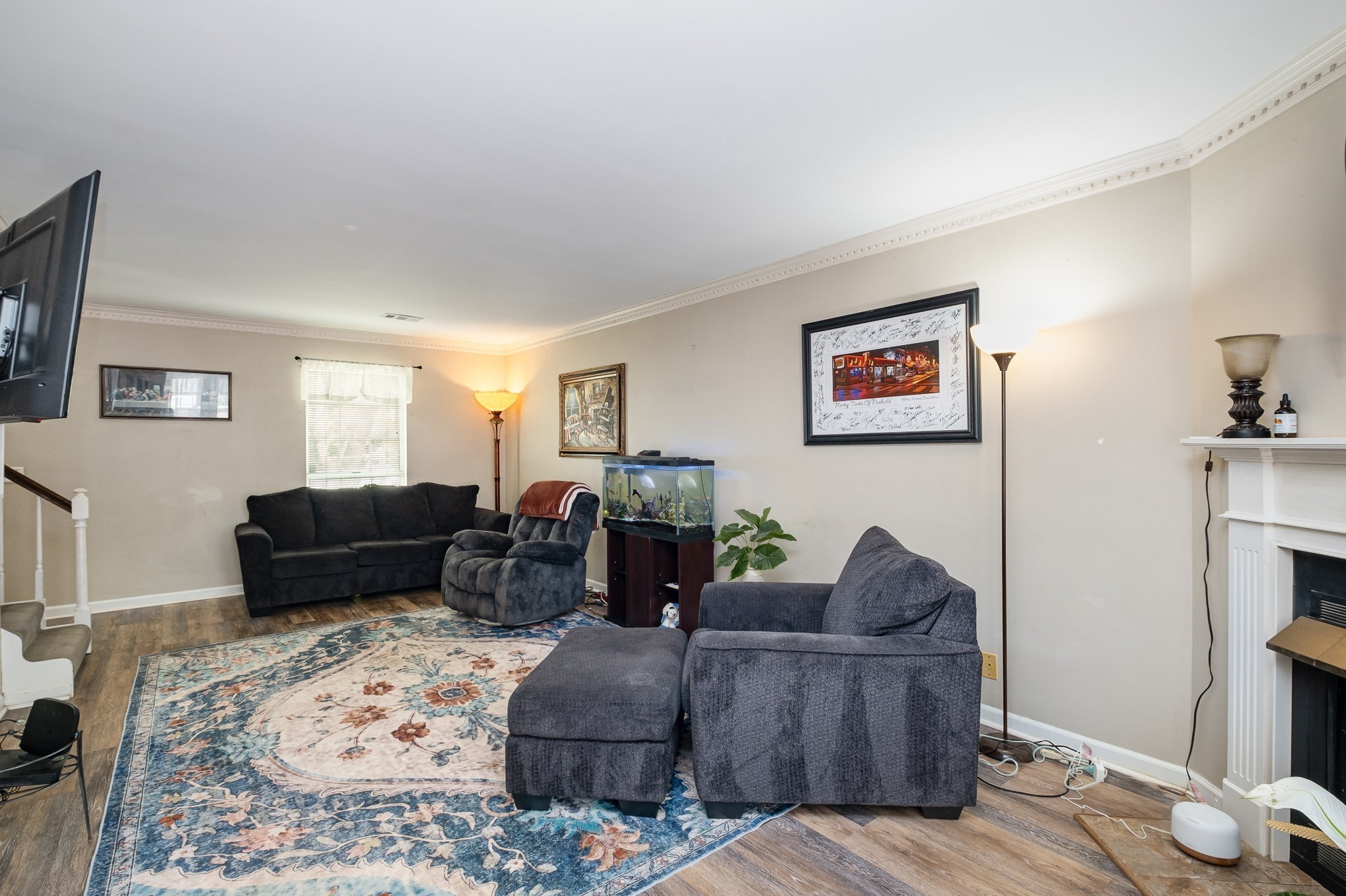 1113 Jacksons Valley Road Hermitage, TN 37076 - Photo 9 of 26 a living room with furniture and wooden floor