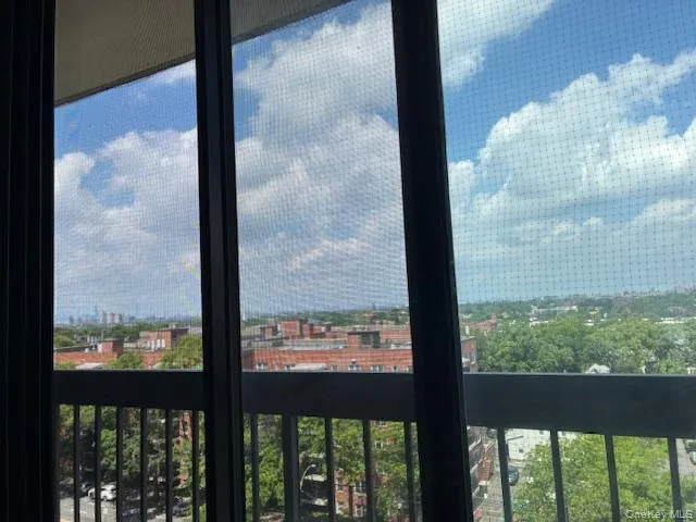 a view of sky from window