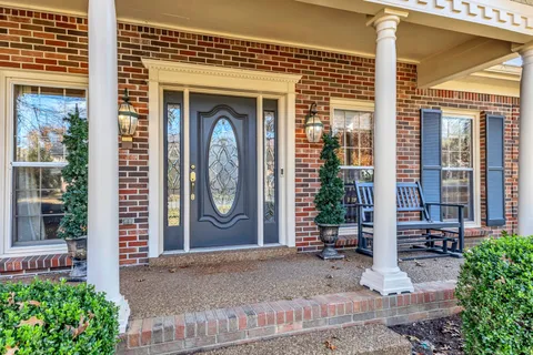 a front view of a house