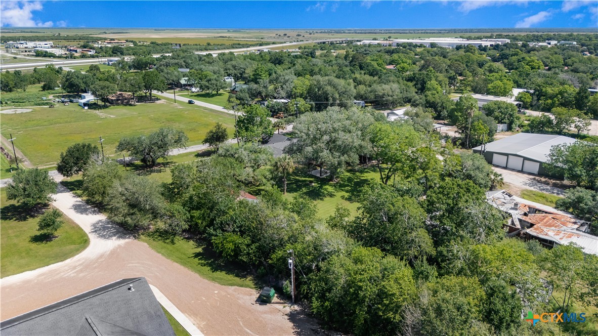 20 Hambleton Road Victoria, TX 77905 - Photo 43 of 48 an aerial view of green landscape with trees houses and mountain view