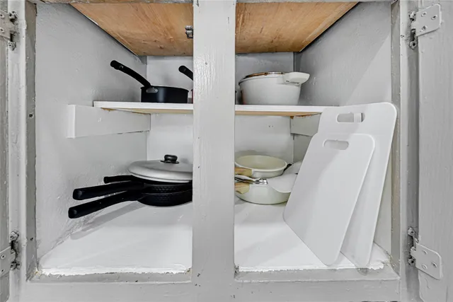 a view of a storage & utility room