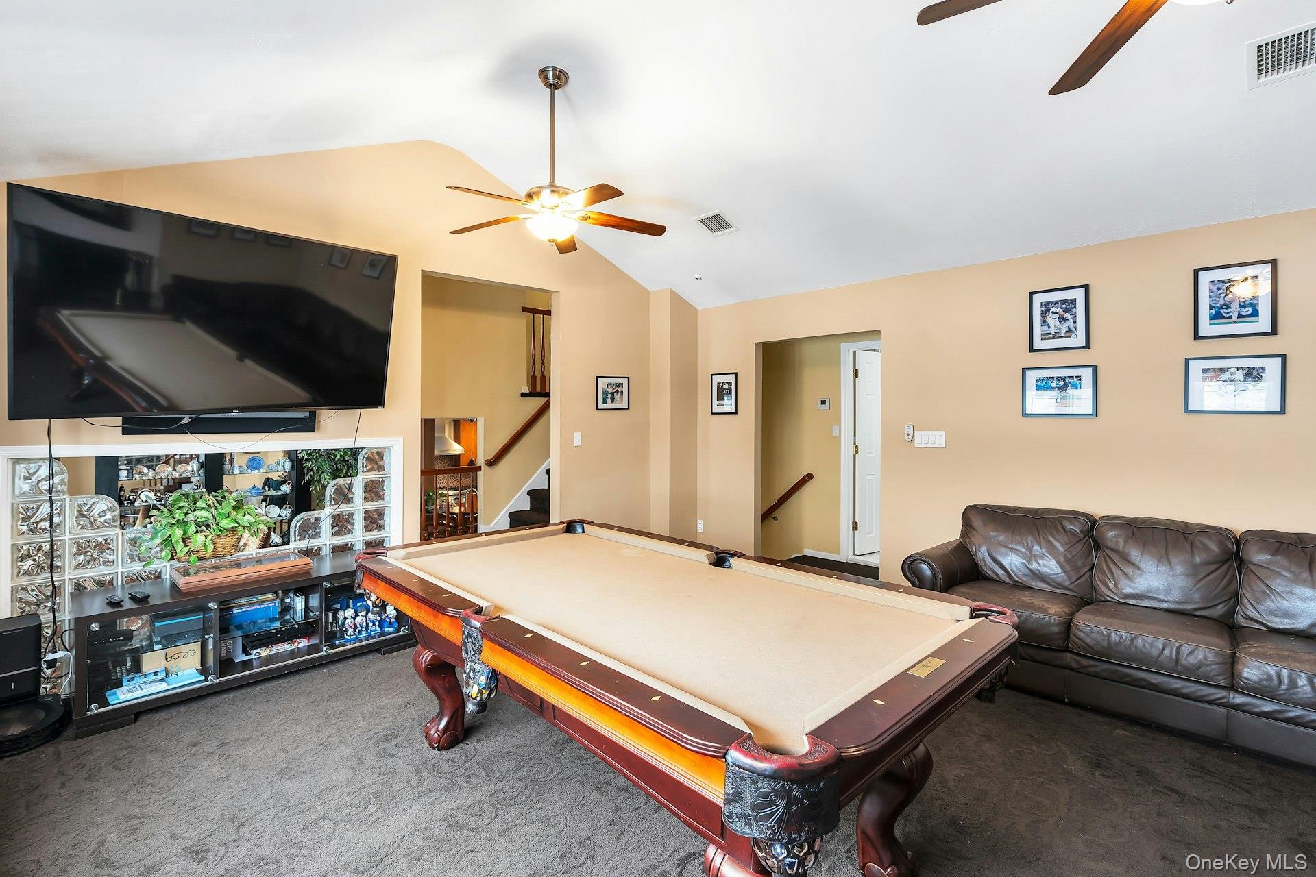 2043 Ripley Lane Merrick, NY 11566 - Photo 21 of 42 a room with pool table and flat screen tv