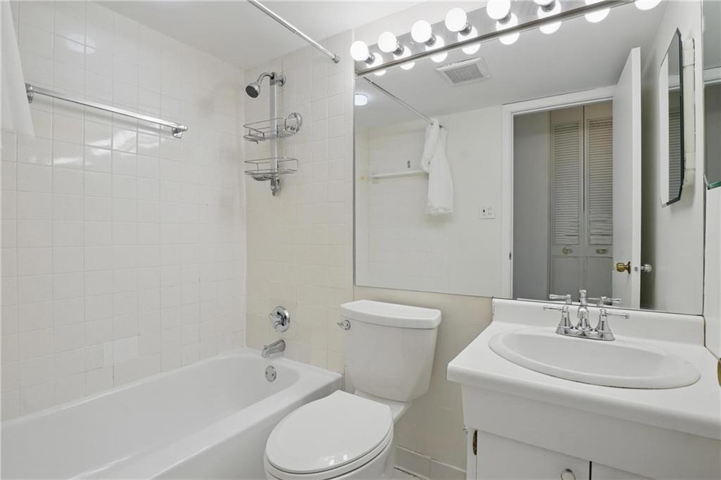 5 Bayard Road, Unit 400 Pittsburgh, PA 15213 - Photo 16 of 33 In the bathroom, you'll find the essentials—a toilet, sink, and shower or bathtub—efficiently arranged to maximize the available space.