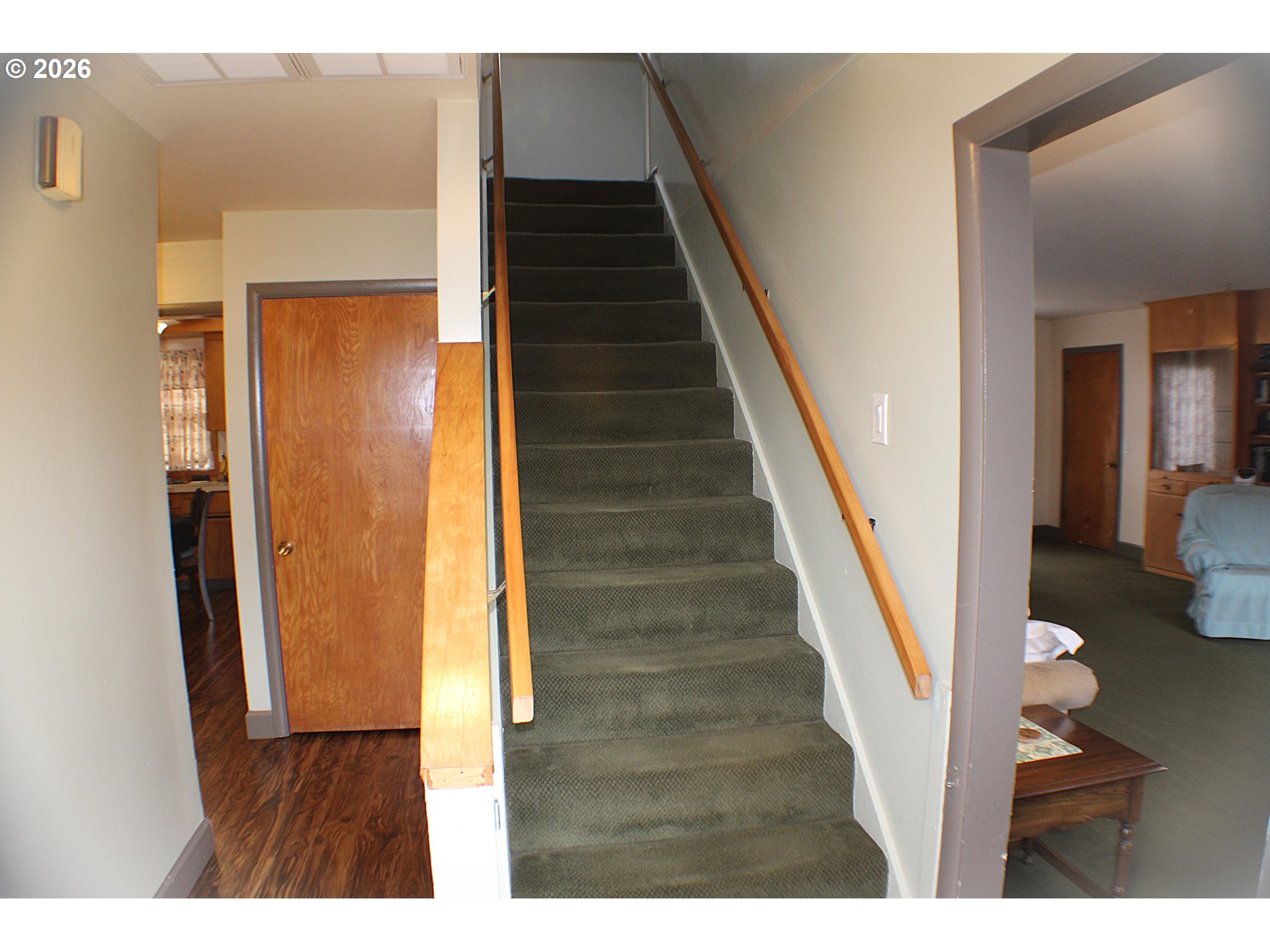 212 Park Street Riddle, OR 97469 - Photo 5 of 34 a view of entryway and hall with wooden floor