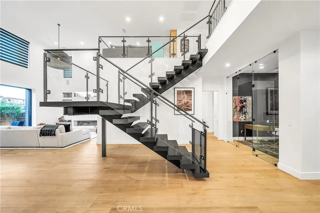 a view of a city with tall buildings