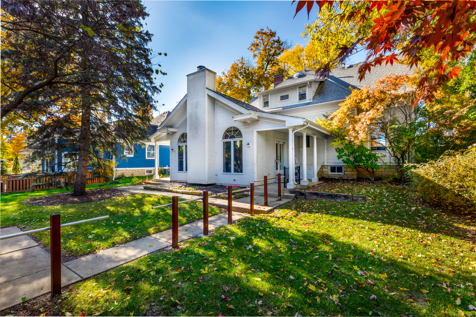 116 South Wright Street Naperville, IL 60540 - Photo 31 of 49 a view of a house with backyard and sitting area