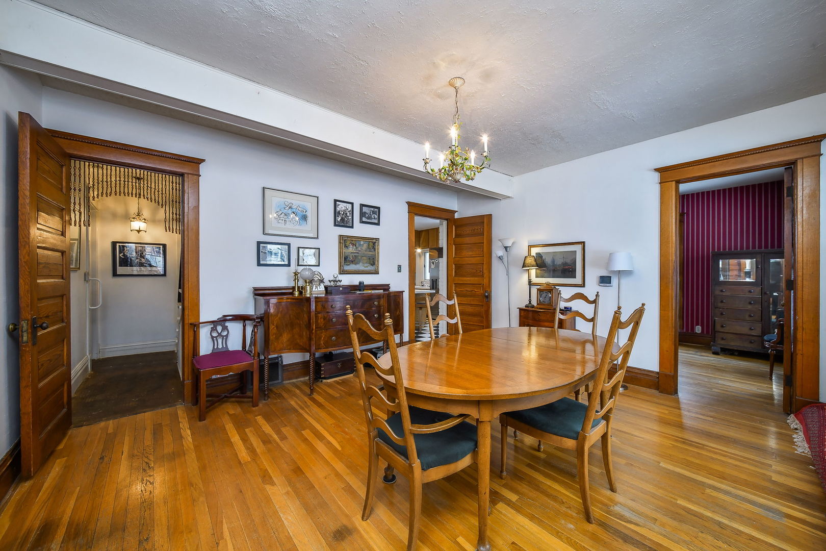 116 South Wright Street Naperville, IL 60540 - Photo 7 of 49 a view of a dining room with furniture and wooden floor