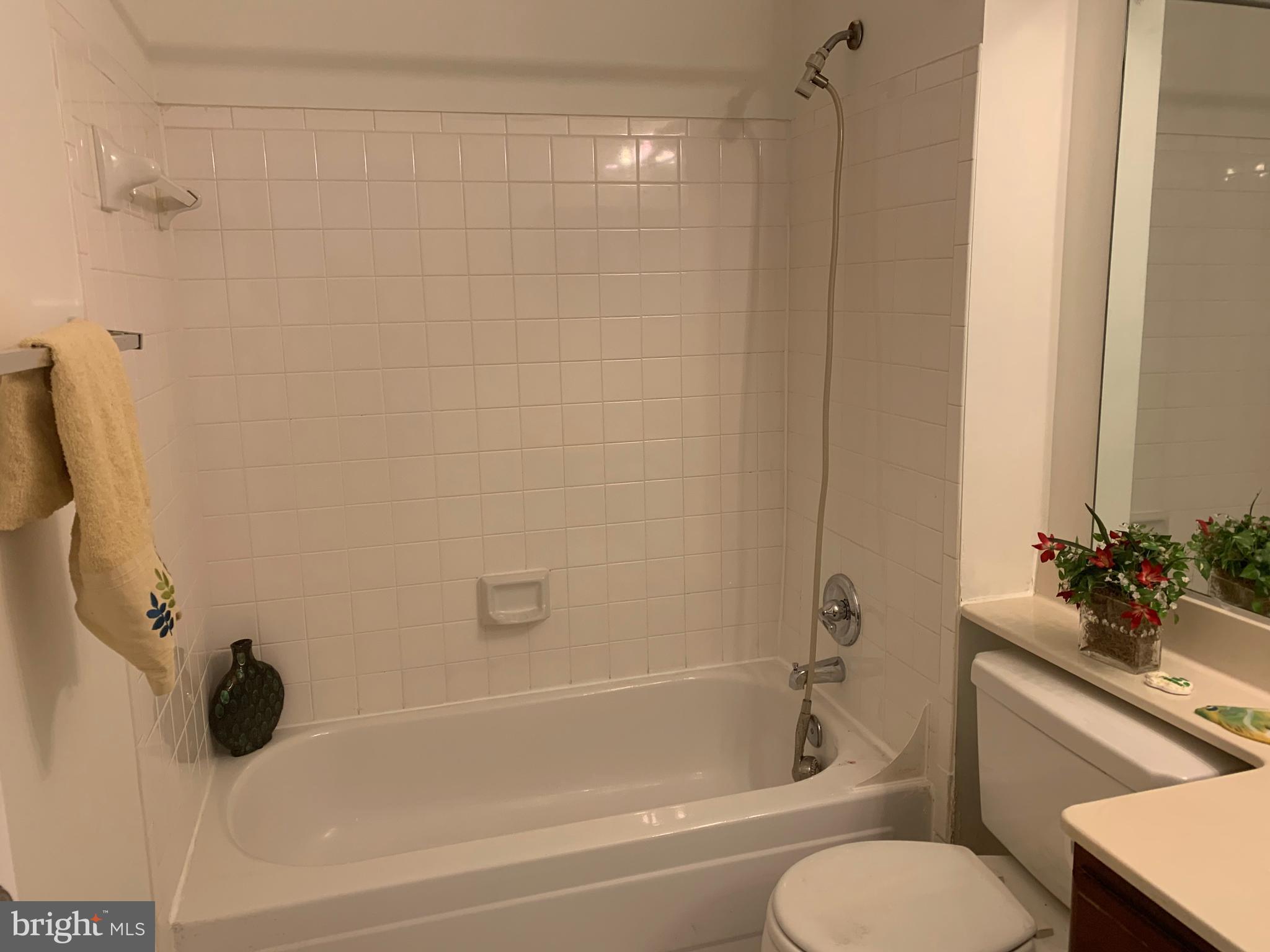18533 Boysenberry Drive, Unit 288212 Gaithersburg, MD 20879 - Photo 11 of 17 a bathroom with a bathtub shower sink vanity and toilet