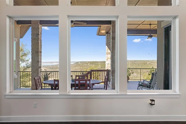 a view of a window in the house